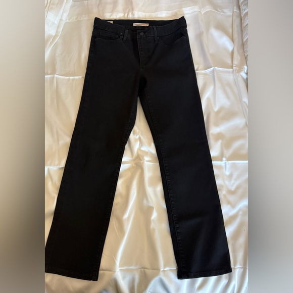 Levi's 314 Shaping Straight Women’s Jean Black Size 29 - Picture 1 of 4